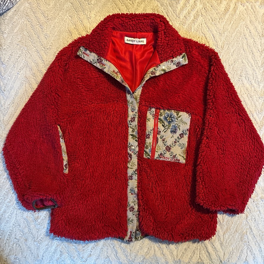 Sandy Liang Boxbox Fleece Jacket S